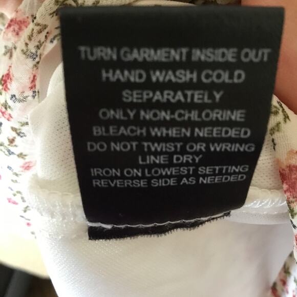 Trixxi Tan Floral-Print Chiffon Tiered Fit & Flare Dress - Picture 12 of 12